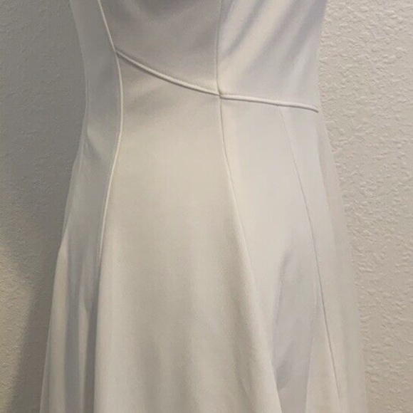 White House Black Market Cream White Princess Rockabilly Dress Women's Size 2 - Picture 4 of 14